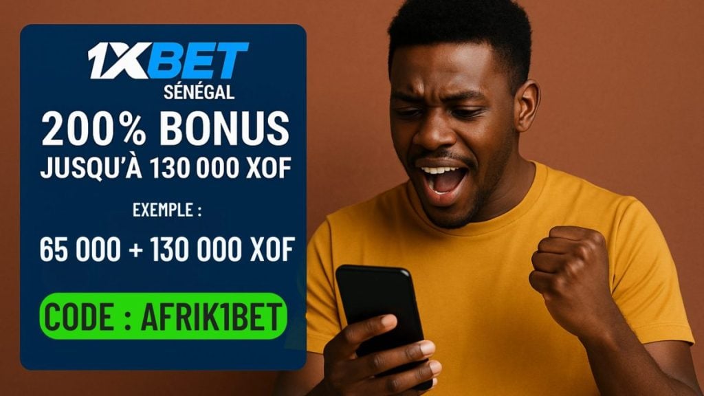 Profitez d'un bonus 1xBet Sénégal de 200%.