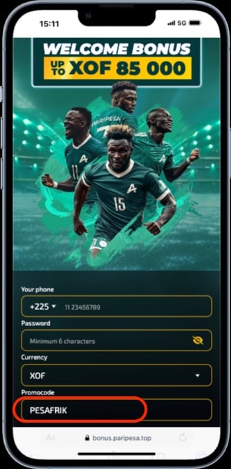 paripesa code promo