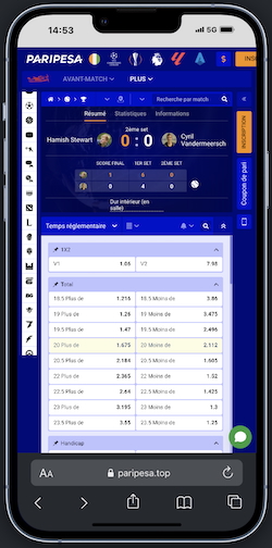 Jouez vos paris sportifs sur Paripesa