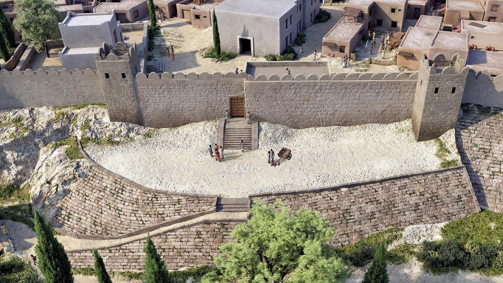 Reconstitution 3D de la porte sud de Byblos. Direction scientifique : Julien Chanteau. Architecte : Maroun Hoshaymeh.