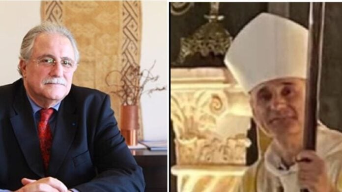 Chems-eddine Hafiz, recteur de la Grande Mosquée de Paris, et le cardinal Jean-Paul Vesco, archevêque d'Alger Chems-eddine Hafiz, recteur de la Grande Mosquée de Paris, et le cardinal Jean-Paul Vesco, archevêque d'Alger