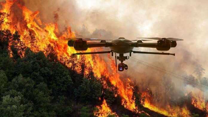 incendies-et-drone Incendie et drone