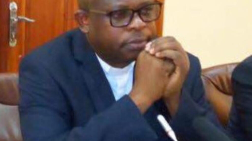 Monseigneur Donatien N'Shole, secrétaire général et porte-parole de la conférence épiscopale nationale du Congo, en 2017.