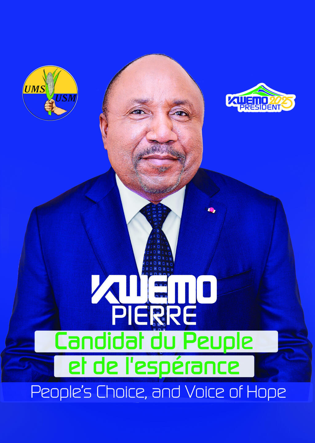 Le candidat à la présidentielle camerounais 2025, Pierre Kwemo.