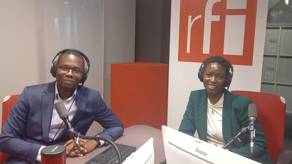 Mame Khary Ngambe et Arnaud  Houétonde, ingénieurs créateurs de l’application Labari.