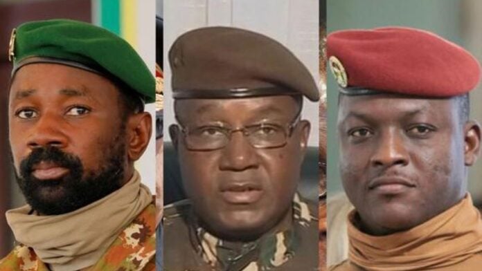 goita tiani traore Assimi Goïta, Abdourahamane Tiani et Ibrahim Traoré