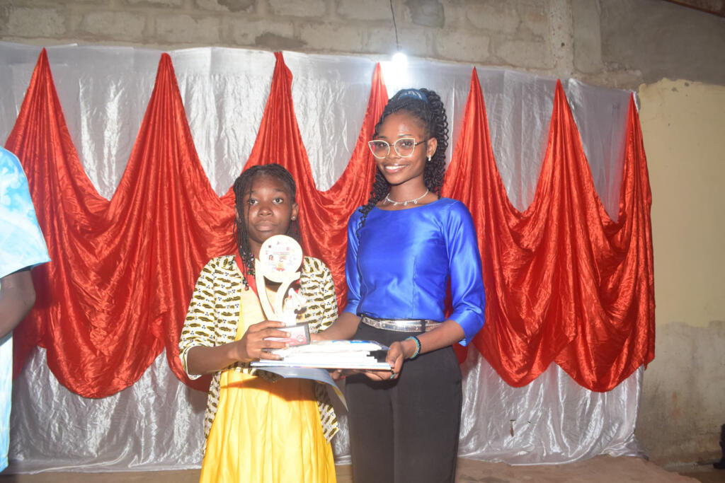 Première de la catégorie Dictée.