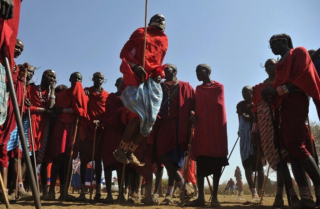 Des Massaï dans le village de Mbirukani, au Kenya, le 27 juin 2015.