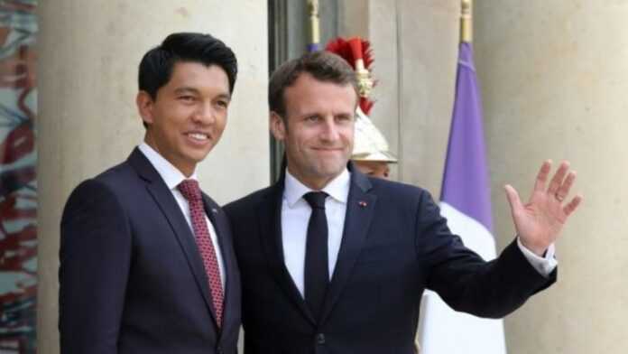 Andry Rajoelina et Emmanuel Macron Andry Rajoelina et Emmanuel Macron