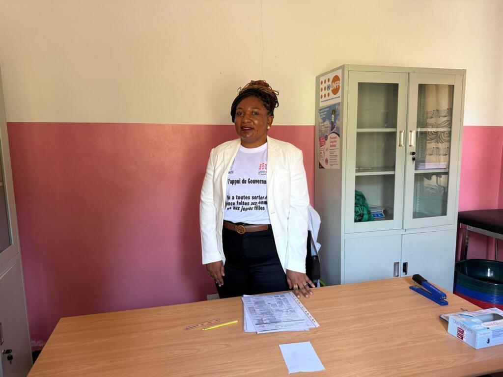 Le docteur Lina Basika est la directrice du centre multisectoriel de Kalemie, Tanganyika, en RDC, en octobre 2025.