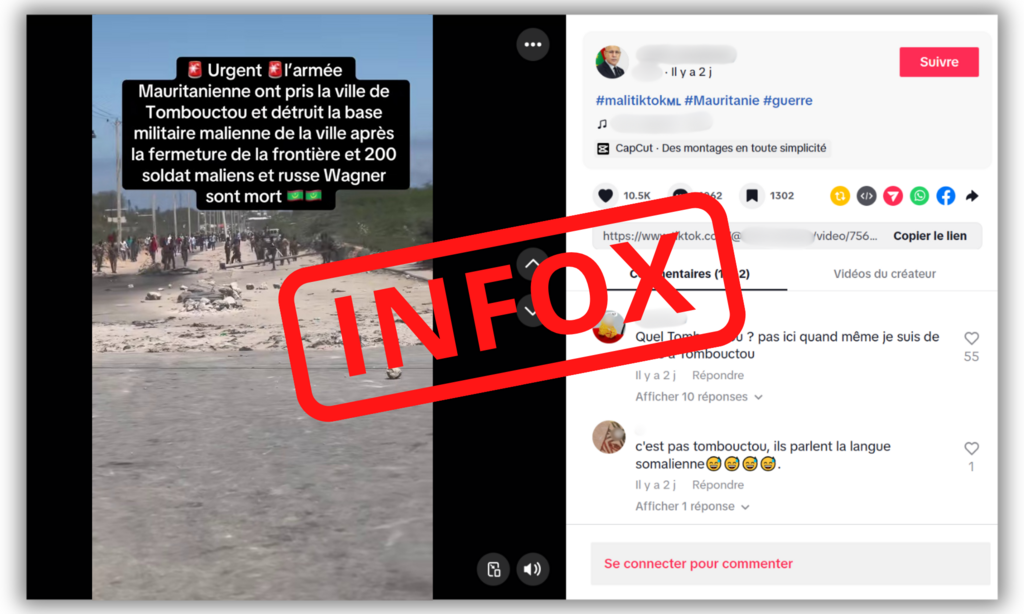 L'infox dépasse les 600 000 vues sur TikTok.