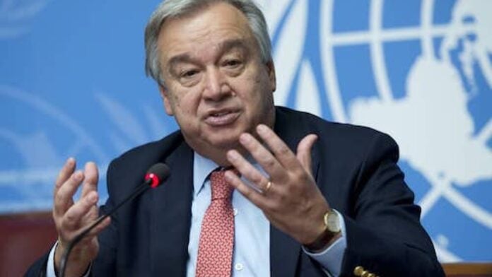 Antonio Guterres, Secrétaire général des Nations Unies Antonio Guterres, Secrétaire général des Nations Unies