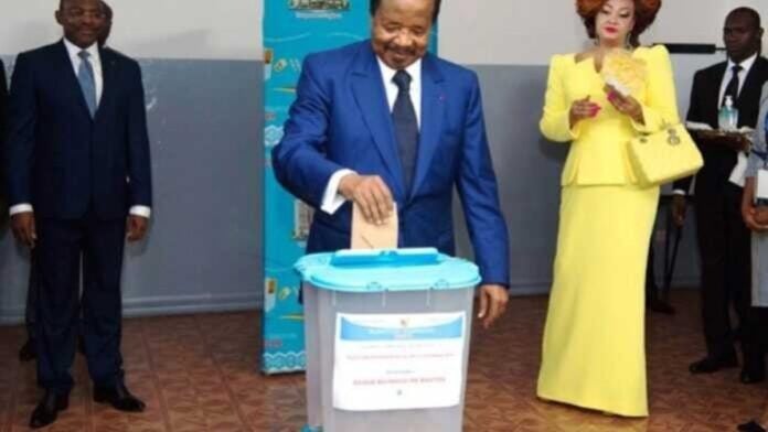 Le Président sortant du Cameroun, Paul Biya
