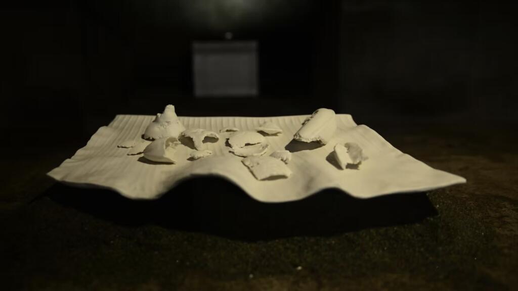 « Legacy 3 » (2017), biscuits de porcelaine émaillé. Œuvre de Migline Paroumanou, montrée dans l’exposition « Les engagés du sucre - l'engagisme à La Réunion », à partir du 15 novembre au Musée Stella Matutina, à Piton Saint-Leu, à La Réunion. Coll. Région Réunion.