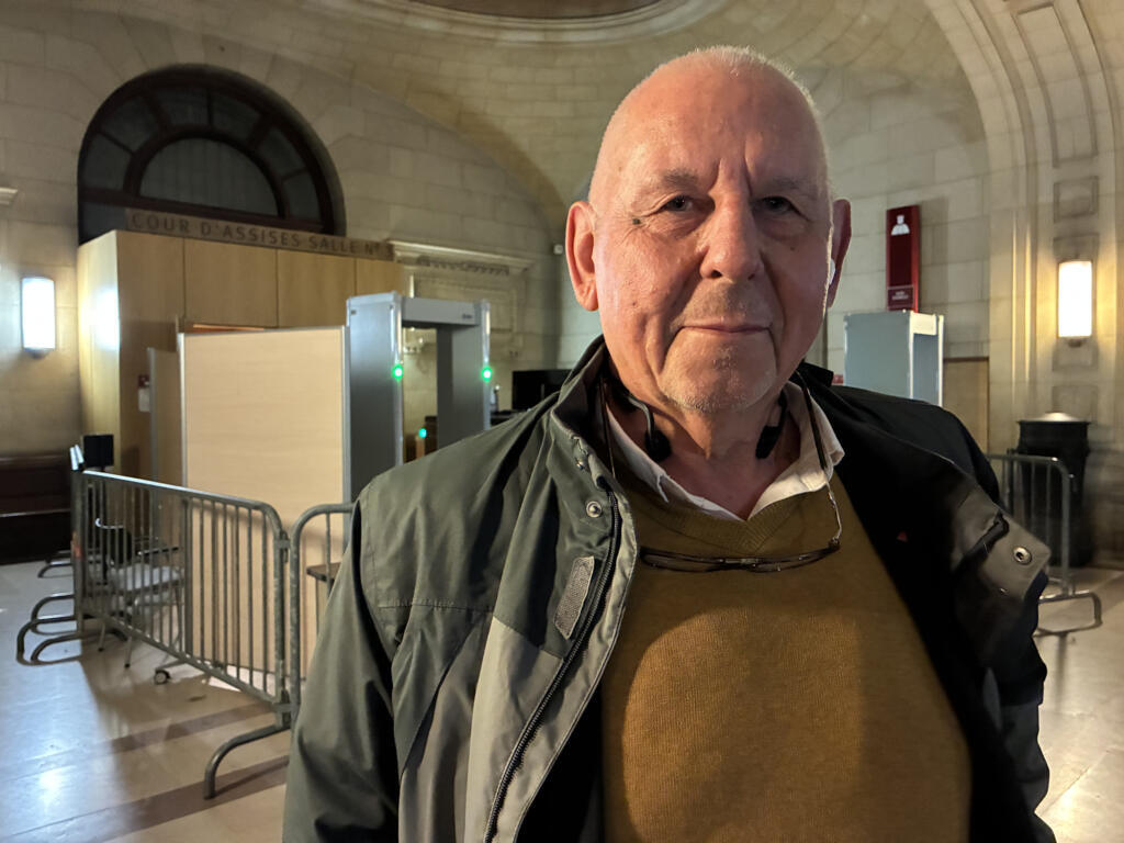 Luc Henkinbrant au procès de Roger Lumbala, le 19 novembre 2025 à Paris.