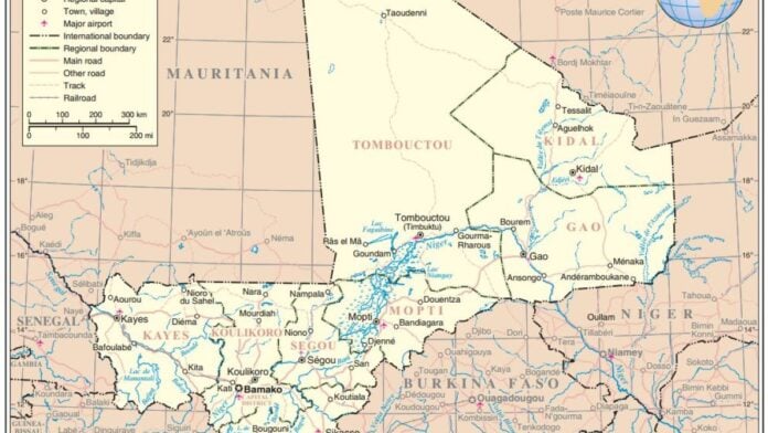 Carte du Mali