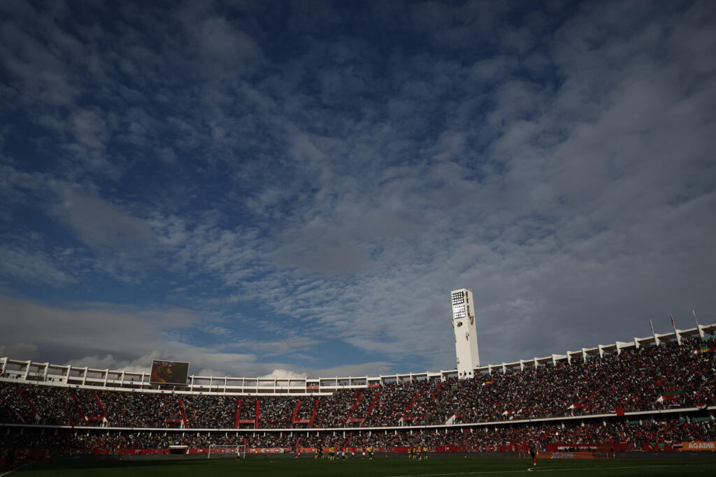 Le stade Adrar était plein à craquer lors d'Égypte-Afrique du Sud, vendredi 26 décembre.