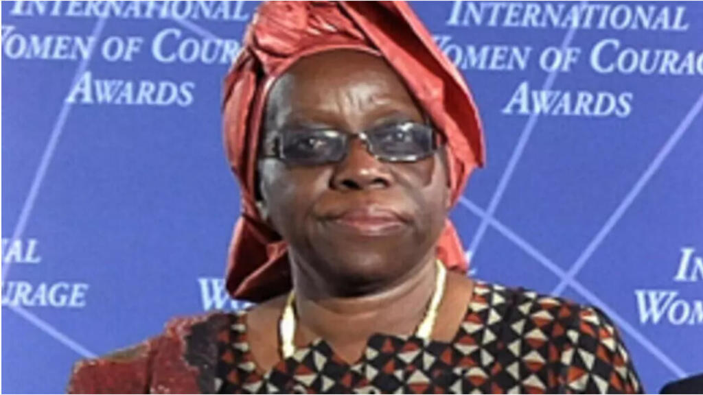 Henriette Ekwe, lauréate du prix du courage féminin, à Washington, le 8 mars 2011.