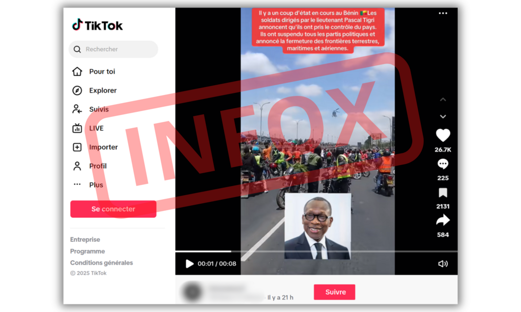 L'infox circule sur TikTok mais aussi sur WhatsApp.