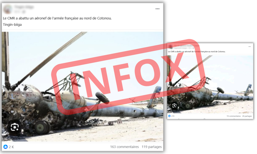 L'infox cumule plusieurs centaines de milliers de vues sur les réseaux sociaux.