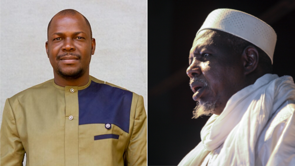 Le nouveau mouvement d'opposition malien, CFR, est porté par l'universitaire Etienne Fakaba Sissoko (à gauche) et l'imam Mahmoud Dicko, ancien président du Haut Conseil islamique du Mali (à droite).