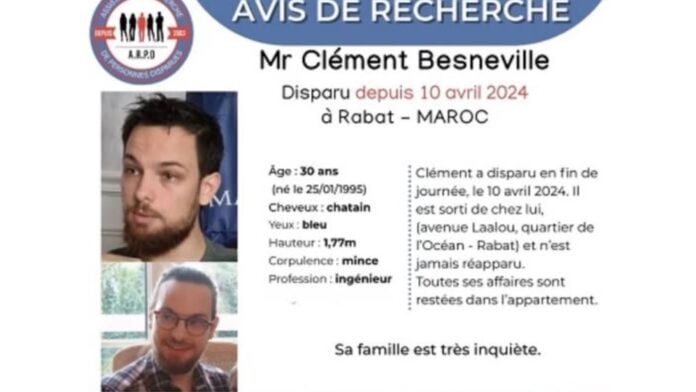 Avis de recherche Clément Besneville Avis de recherche Clément Besneville