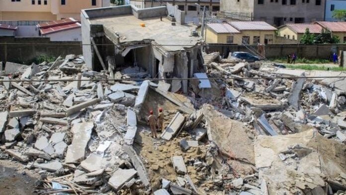 effondrement Effondrement d'immeuble