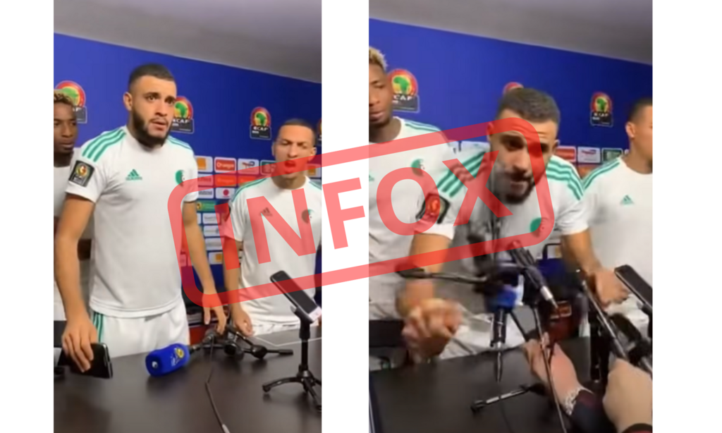 Non ces images ne montrent pas des joueurs de la sélection algérienne.