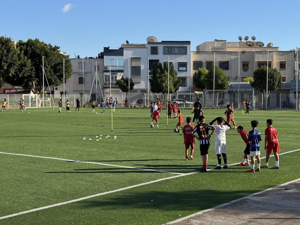 Les U13 du Hassania partagent le terrain avec l'Académie Mohamed VI.
