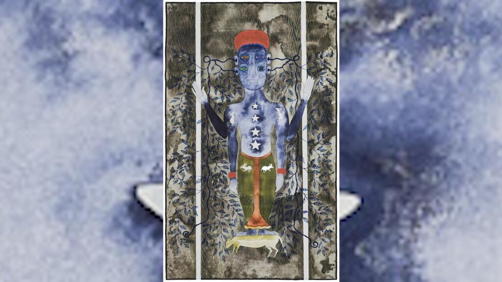 « Ouvertures » (2023), œuvre de Franck Lundangi, exposée dans « Dans la Splendeur de la nuit », à la galerie Anne de Villepoix, Paris.