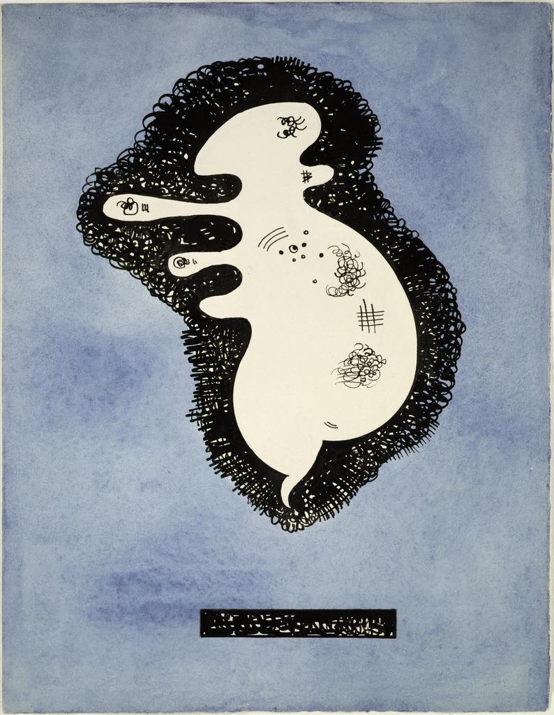 Vassily Kandinsky, étude pour Chacun pour soi, mars 1934. Aquarelle et encre de Chine sur papier, 31,6 x 24,4 cm. Paris, Centre Pompidou.