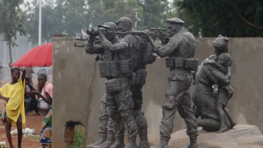 Monument dédié au soldats russes, Bangui, Centrafrique, 16 Juillet 2023