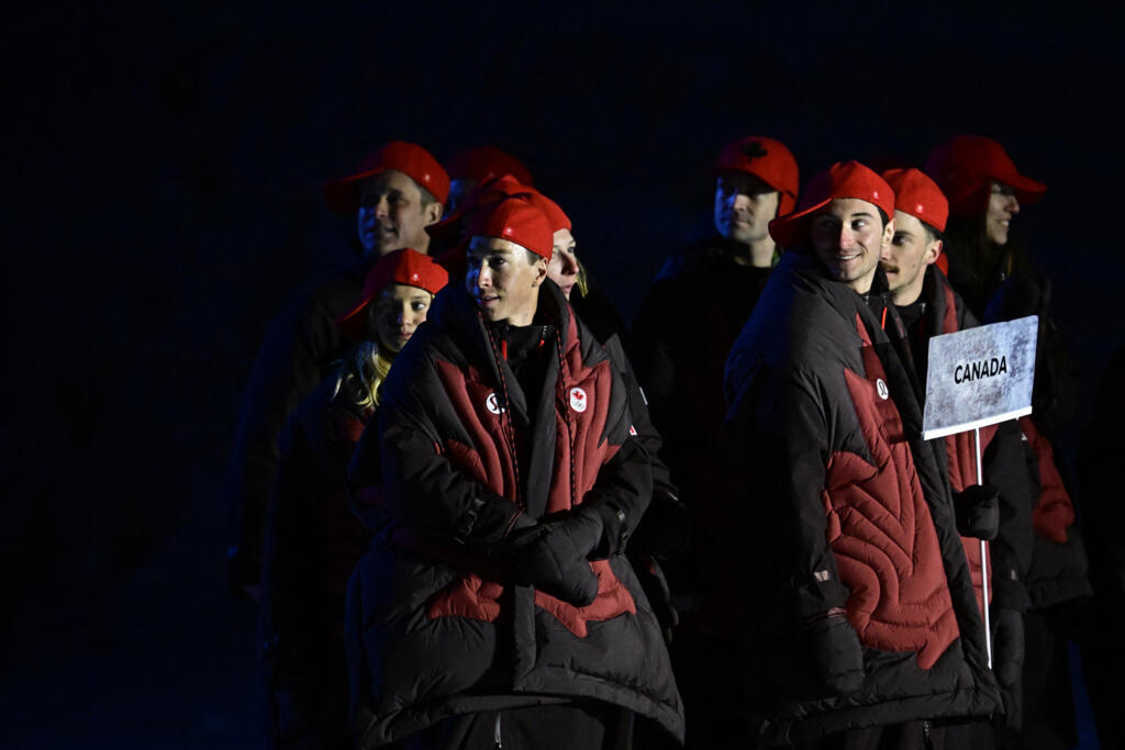 Les athlètes canadiens.