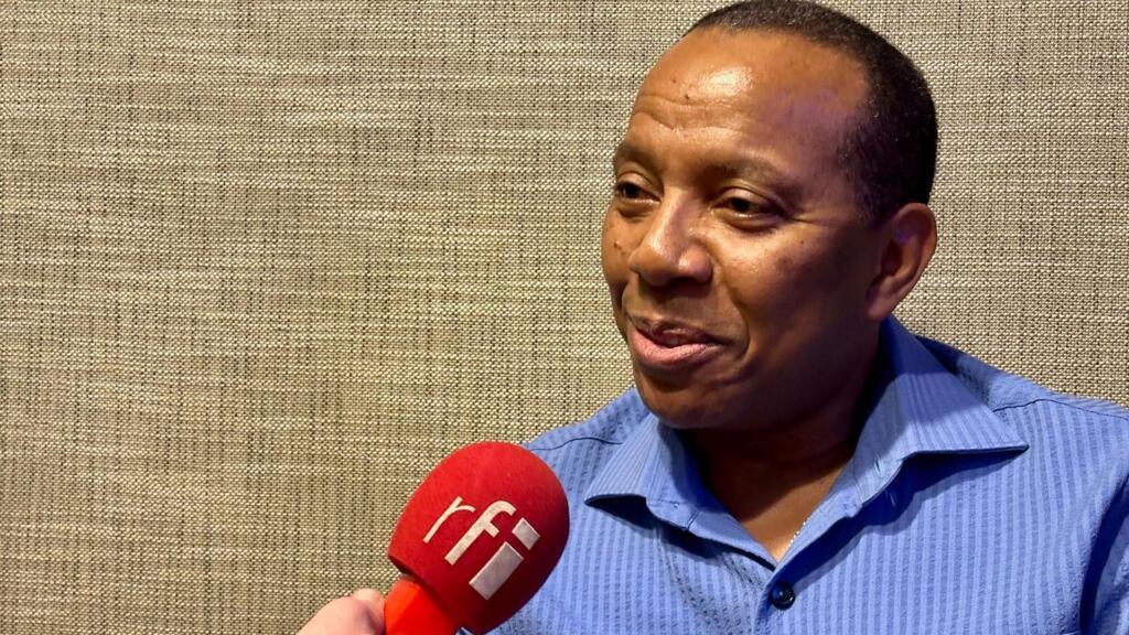 Patric Trovoada, envoyé spécial de l'Union africaine pour la Guinée-Bissau, à Addis-Abeba, 16 février 2026.