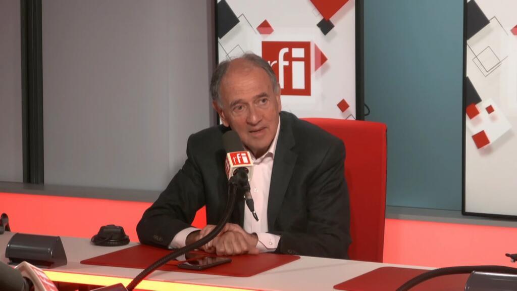Paul Hermelin, président du Conseil d'administration de CapGemini, spécialisée dans les services numériques, dans le studio de RFI le 5 mars 2026.