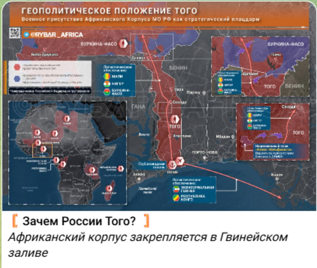 Un document intitulé « La situation géopolitique au Togo »