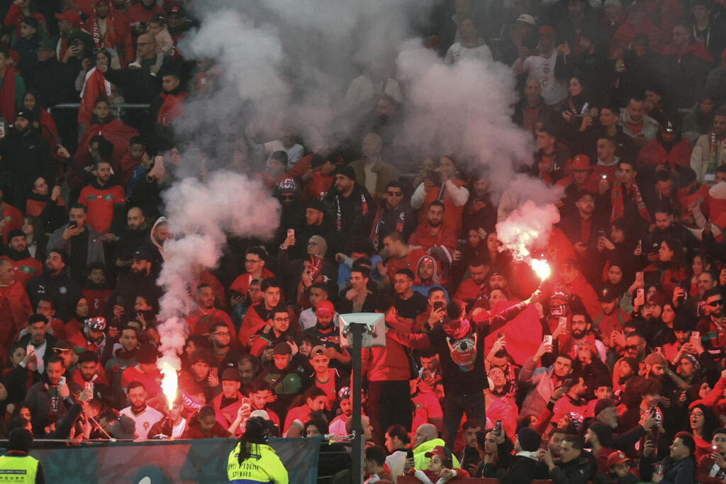 Le public marocain dans les travées du stade de Lens, le 31 mars 2026.