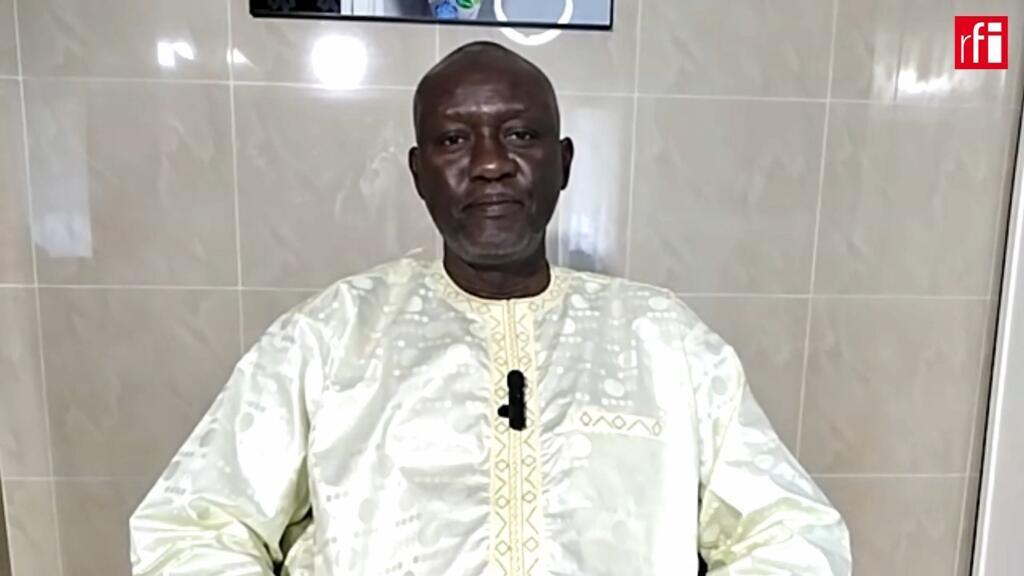 Magaye Gaye, au micro de RFI, le 18 avril 2024.